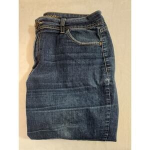 Ashley Stewart Jeans Womens Sz 14T 14 Tall 36 x 33 Blue Straight Y2k Classic